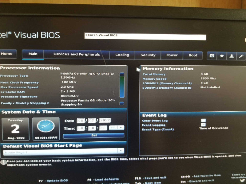 Intel NUC Kit 128GB SSD 4GB Celeron J3455 1.5GHz NUC6CAY