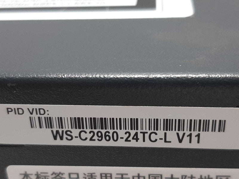 Cisco Catalyst WS-C2960-24TC-L 24-Ports Switch, FACTORY RESET ~