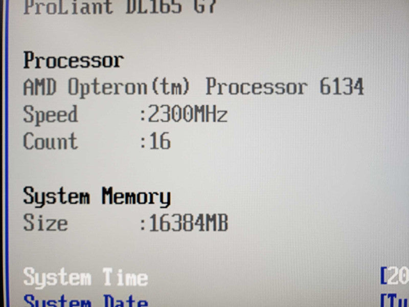HP ProLiant DL165 G7 1U 2xOpteron 6134@2.3GHz 16 GB ECC DDR3 No RAID [