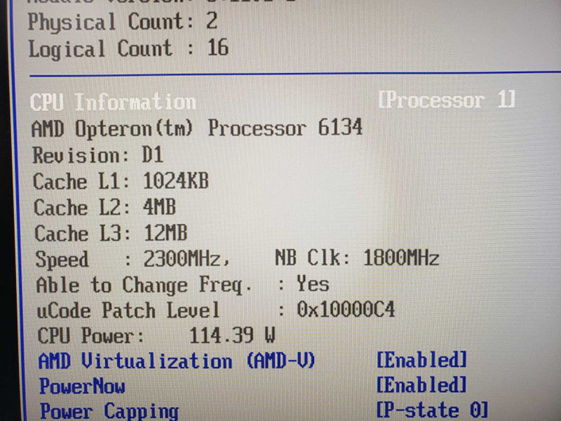 HP ProLiant DL165 G7 1U 2xOpteron 6134@2.3GHz 16 GB ECC DDR3 No RAID [