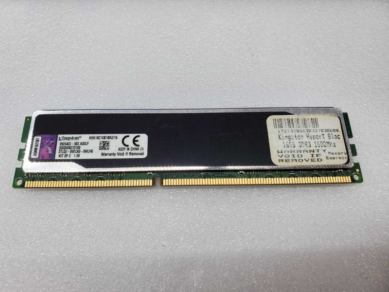 Kingston Hyper X Black 16GB (One stick) DDR3 1600 RAM (