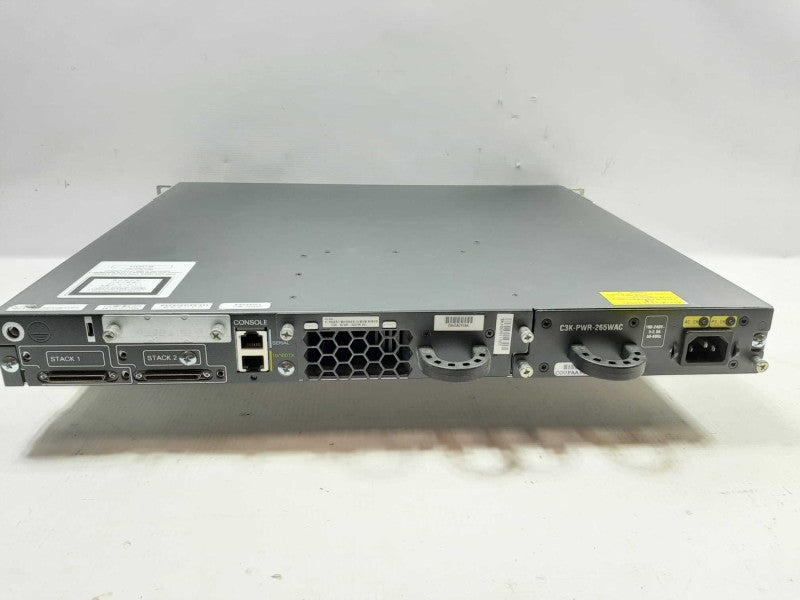 Cisco WS-C3750E-48TD-S 48 Port Gigabit Switch, FACTORY RESET ~