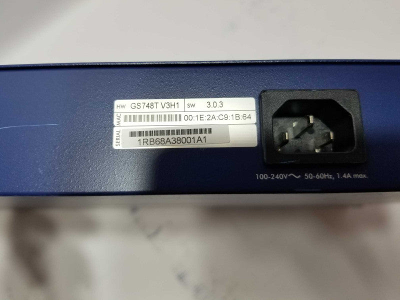 NETGEAR PROSAFE GS748T 48 Port Gigabit Smart Switch