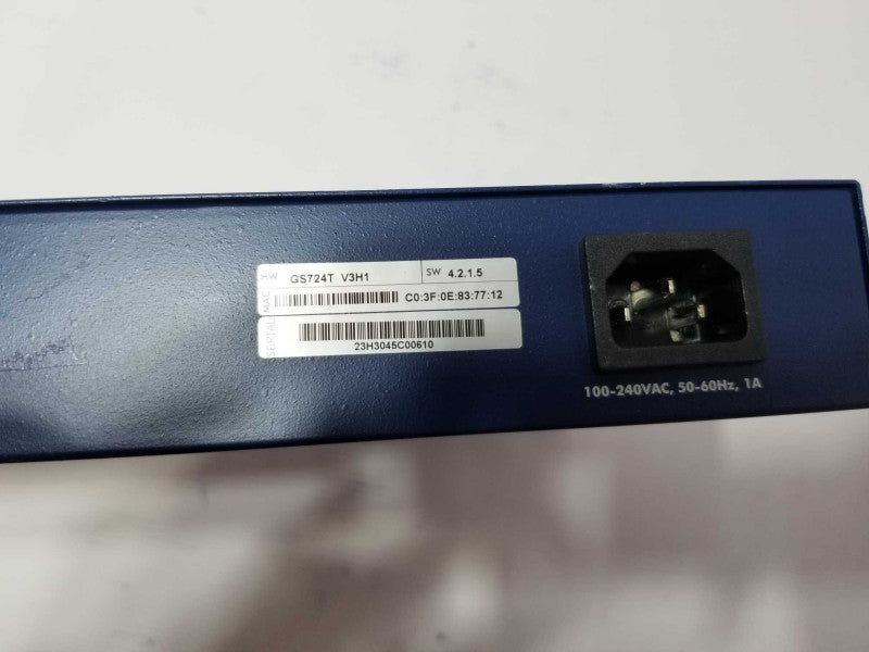 Netgear ProSafe GS724T v3 24-Port Gigabit Managed Ethernet Smart Switch