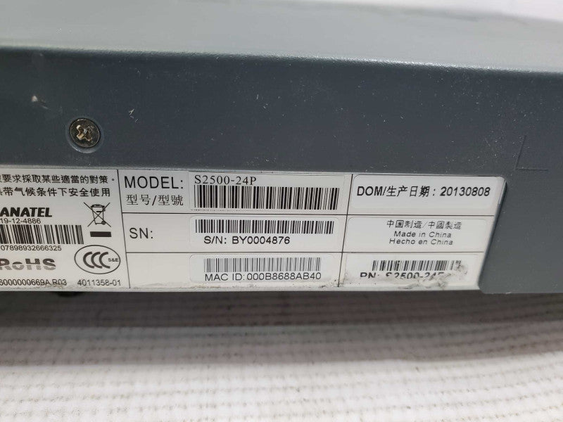 Aruba S2500-24P-4x10G Poe Mobility Access Switch_reset )