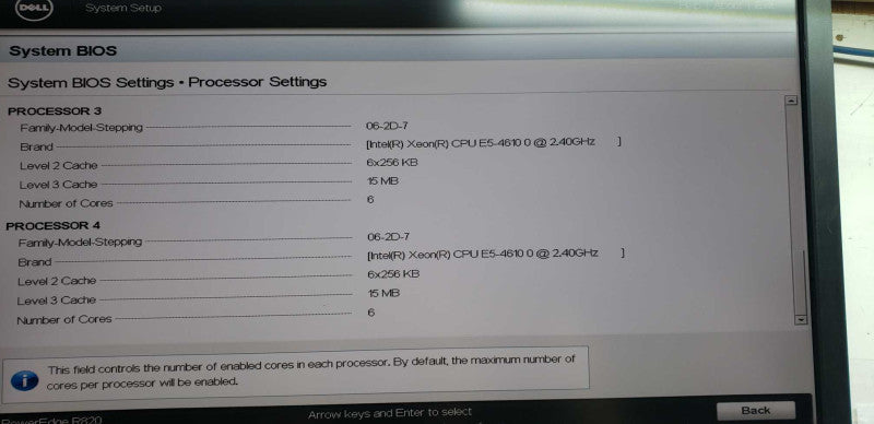 Dell Poweredge 820 2x Xeon E5-4610 @ 2.40ghz / 106gb ram / see notes #