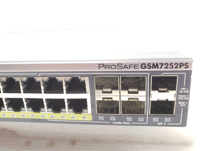 NetGear ProSafe 48-Port Gigabit L2+ Managed Stackable Switch with PoE GSM7252P _
