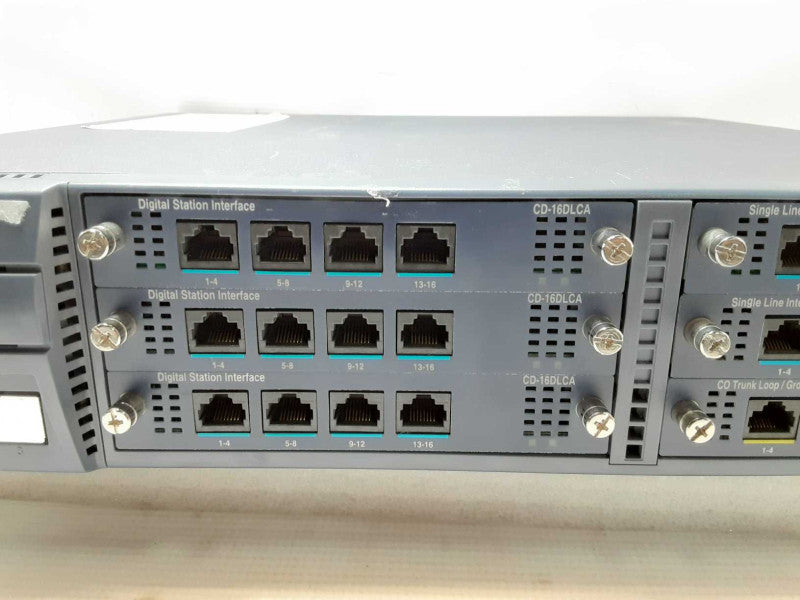 Nec SV8100 CHS2U-US with 3x CD-16DLCA, 2X CD-4LCA, 1X CD-4C0TB, powers on AS-IS _