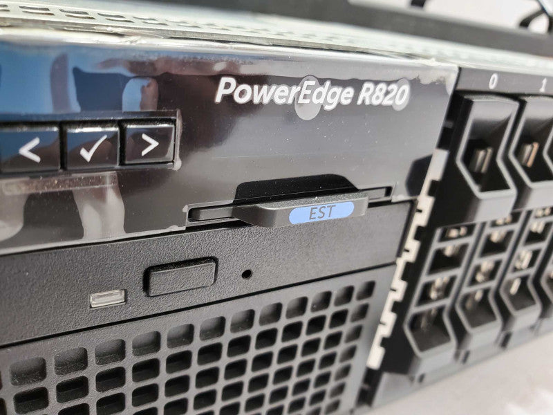 Dell PowerEdge R820 Barebone 4x Heatsinks No Ram 1x PSUs )