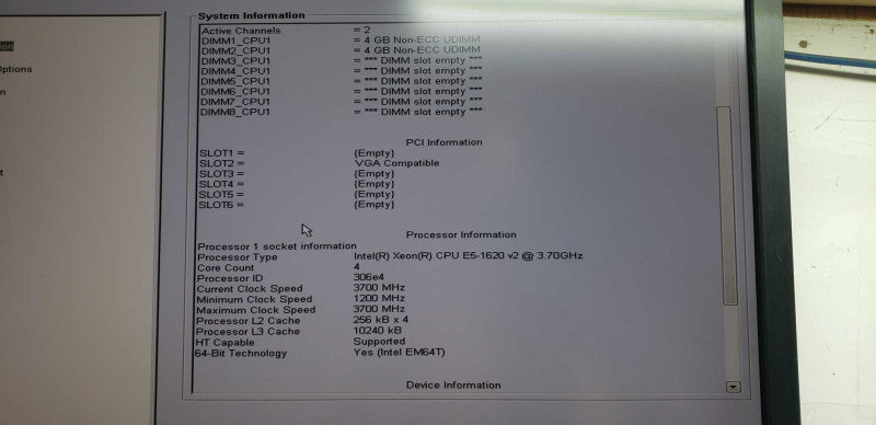 Dell Precision T3610 Xeon E5-1620 V2 @ 3.70ghz / 8gb ram / Quadro k600 #