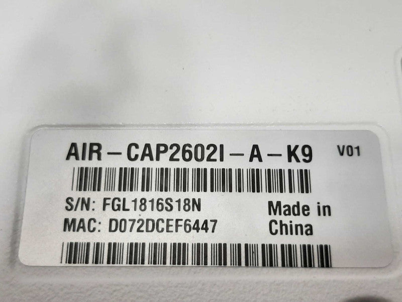Cisco AIR-CAP2602I-A-K9 2600 Series Access Point ~