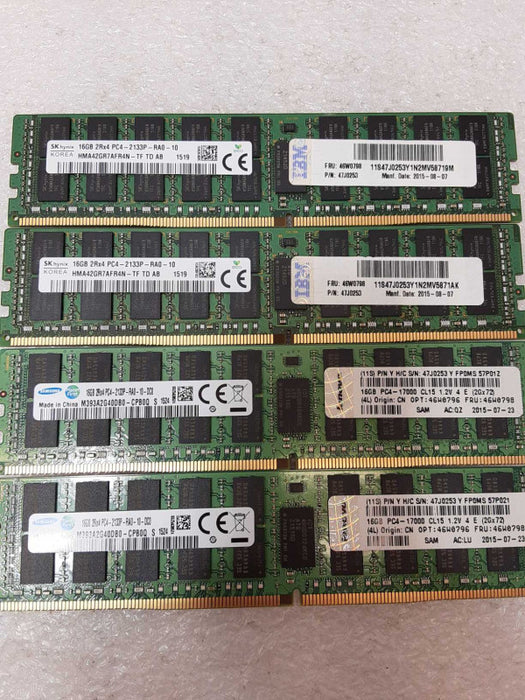 2x Samsung 16GB 2Rx4 PC4-2133P 2x Hynix 16GB 2Rx4 PC4-2133P _