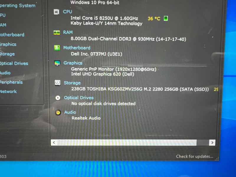 Dell Latitude 5290 2-in-1 with i5-8250U CPU 8GB RAM & 256GB Storage  -