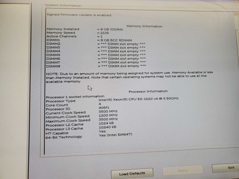 Dell Precision T5810 Xeon E5-1620 v4 @3.5GHz, 8GB DDR4, Firepro W2100 )