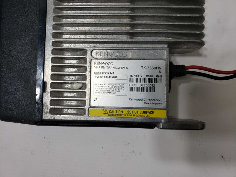 Kenwood TK-7360HV-K VHF 136-174 MHz Analog Mobile Radio [