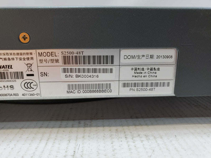 Aruba Networks S2500-48T-4x10G 48-Ports Mobility Access Switch (