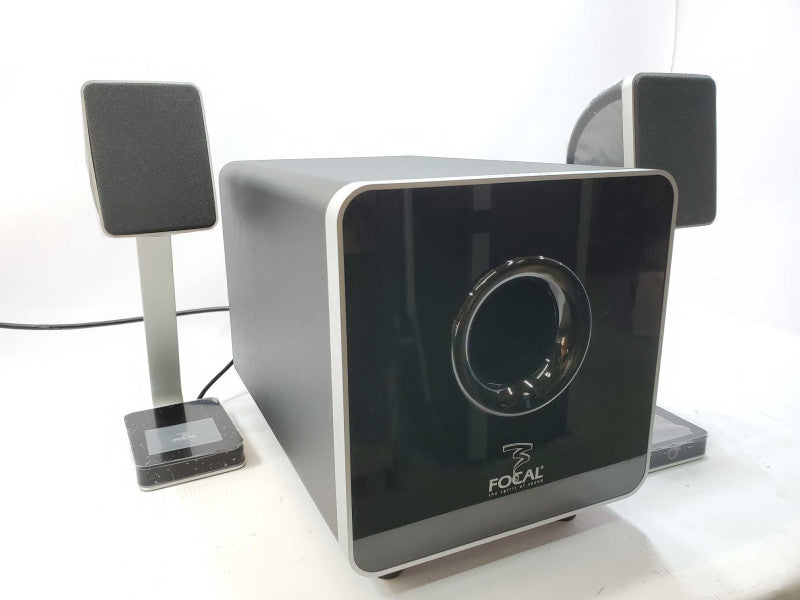 Focal XS 2.1 Multimedia Sound System - Powered Subwoofer and Speakers (