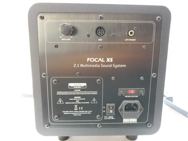 Focal XS 2.1 Multimedia Sound System - Powered Subwoofer and Speakers (