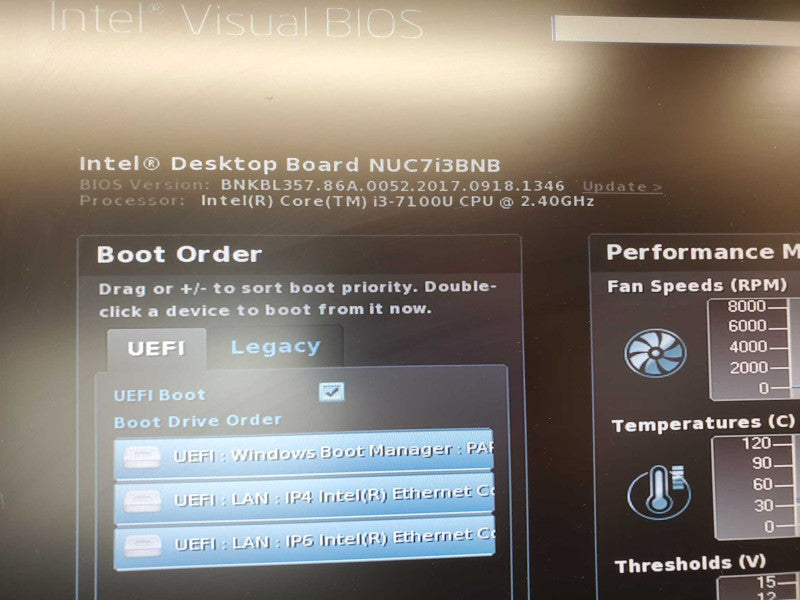 Intel BOXNUC7I3BNK NUC i3-7100 @ 2.4 GHz 8GB RAM 256GB SSD (