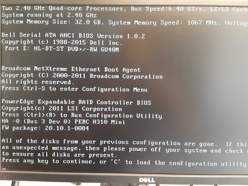 Dell PE R620, 2x Xeon E5-2609 2.4GHz, 32 GB, 1x PSU, H310 Mini, 2.5\\" _