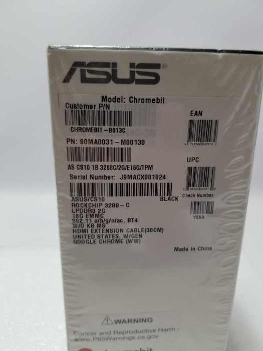 ASUS Chromebit CS10, RockChip 3288-C, 2 GB LPDDR3L, 16 GB=