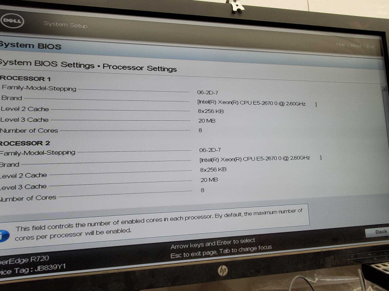 Dell PowerEdge R720 2x Xeon E5-2670 0 @2.60Ghz 192GB H710 MINI 16x 2.5\\"  )