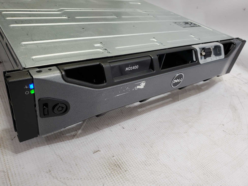 Dell PowerVault MD1400 Storage Array w/ 2x Controllers 12G-SAS-4, 2x 600W PSU )