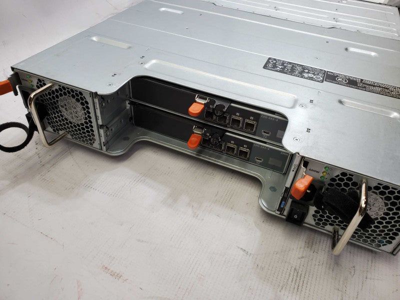 Dell PowerVault MD1400 Storage Array w/ 2x Controllers 12G-SAS-4, 2x 600W PSU )