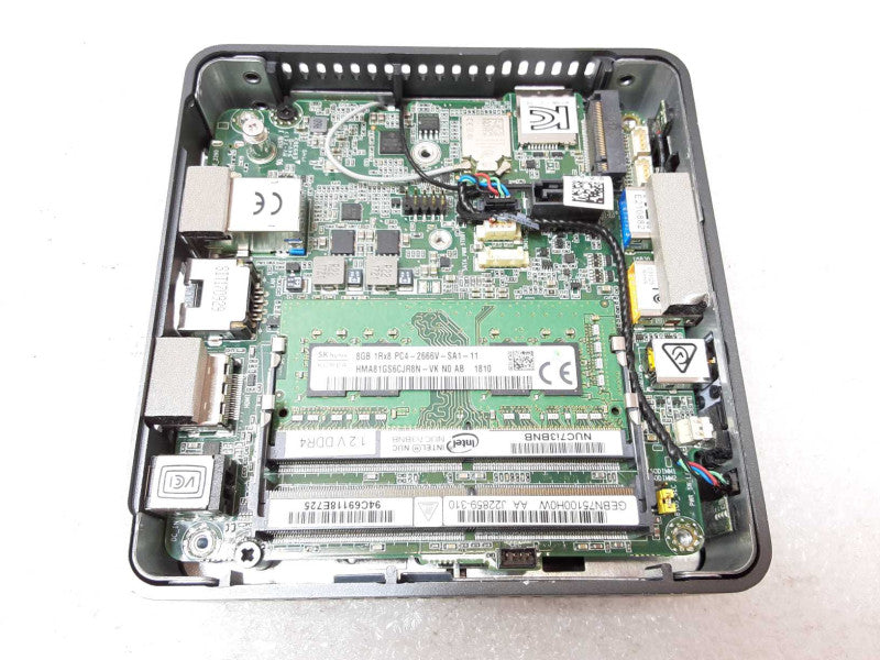Intel NUC7i3BNB Mini PC, Core I3-7100U 2.4GHz, 8GB DDR4, No SSD/Power adapter _