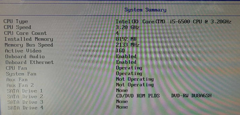 Lenovo ThinkCentre M900 SFF I5-6500 3.2GHz 8GB RAM NO OS NO HDD $