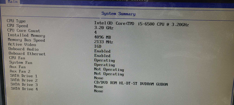 Lenovo ThinkCentre M900 SFF I5-6500 3.2GHz 4GB RAM NO OS NO HDD $