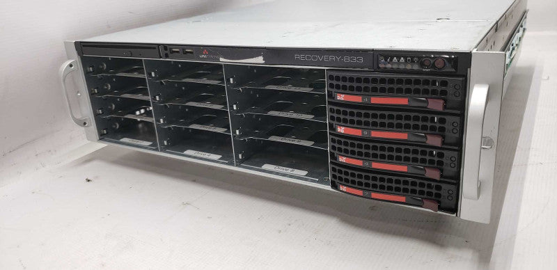 covery-833 16x 3.5\\" bay stroage array / 2x Xeon E5620 @ 2.40ghz / 98GB Ram #