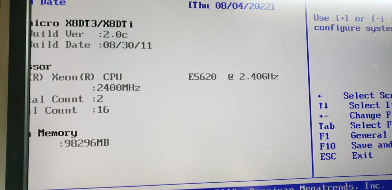 covery-833 16x 3.5\\" bay stroage array / 2x Xeon E5620 @ 2.40ghz / 98GB Ram #