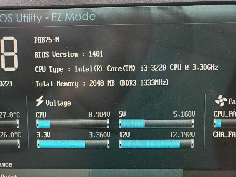 Custom Desktop PC Core i3-3220@3.3GHz 2GB DDR3 500W PSU [