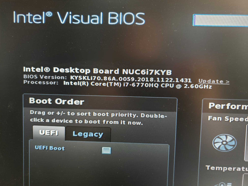 Intel NUC6i7KYK i7 6770HQ@2.6GHz 16GB DDR4 No SSD [