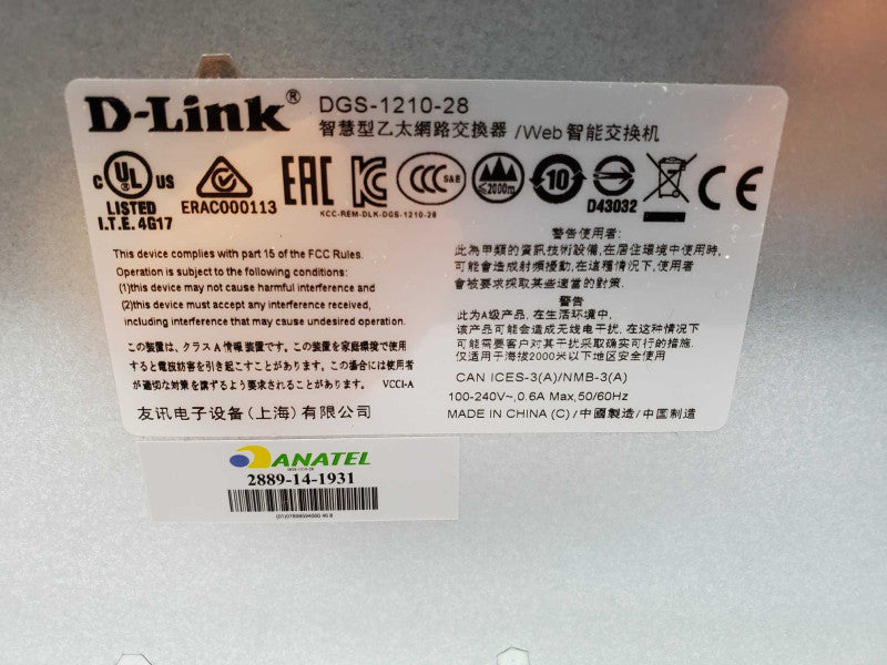 D-Link DGS-1210-28 28Port Gigabit Smart Switch with 4 SFP Ports (
