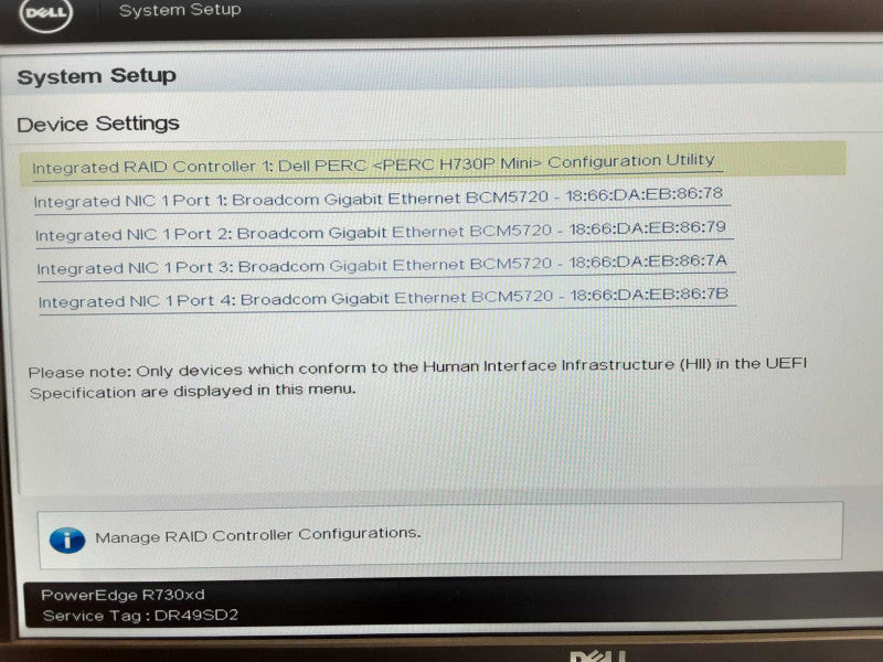 Dell PowerEdge R730xd, 2x Xeon E5-2640v4 2.4GHz 10C, 64GB DDR4, H730p mini _