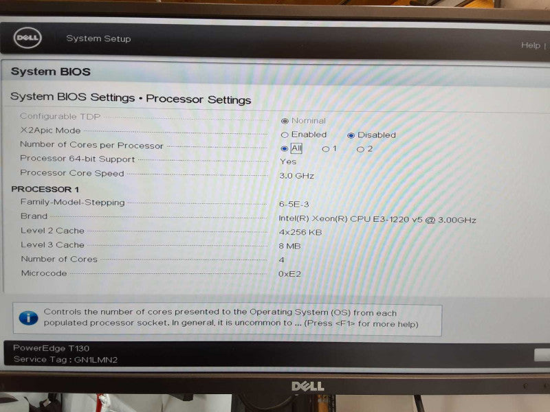 Dell PowerEdge T130, Xeon E3-1220v5 3.0GHz, 16GB, No RAID, Read _