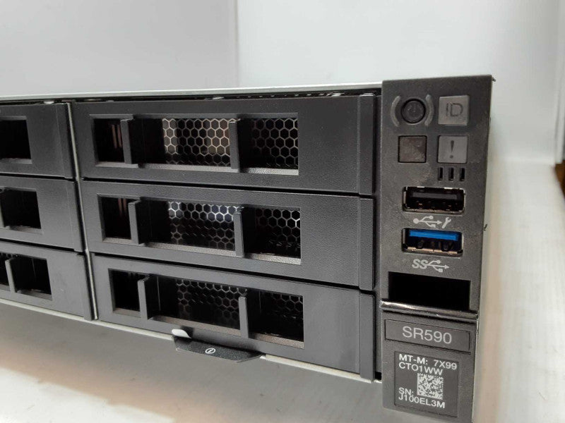 Lenovo ThinkSystem SR590, 2x Xeon Silver 4116 2.1GHz 12C, 32GB DDR4, Read _