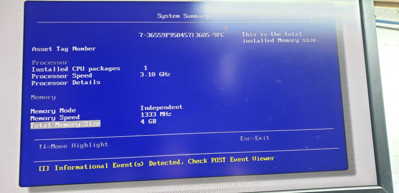 IBM system X3100 m4 Xeon E3-1220 V2 @ 3.10ghz / 4gb ram / IBM 46C8927 Ctrl #