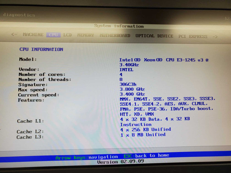 Lenovo ThinkCentre Xeon E3-1245 @ 3.4 GHz 4GB Ram No HDD (