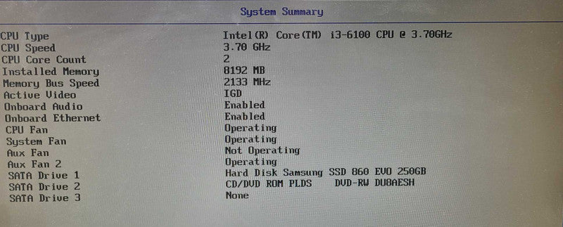 Lenovo ThinkCentre M700 i3-6100 3.7GHz 8GB RAM 250GB SSD  $ $
