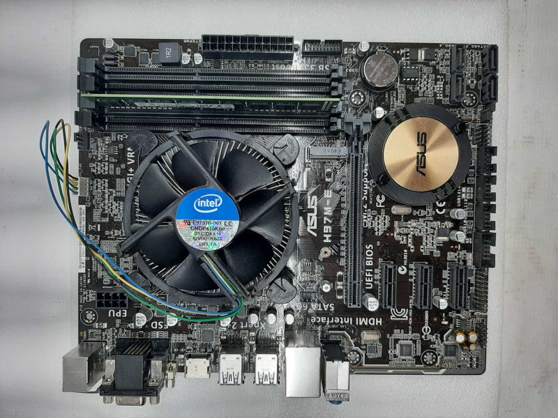 ASUS H97M-E LGA1150 ATX Motherboard, i7-4790  3.6GHz/4GB DDR3, 100% TESTED ~