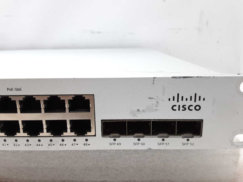 Cisco Meraki MS220-48LP-HW Gig PoE Switch, CLAIMED Status Unknown, AS-IS _
