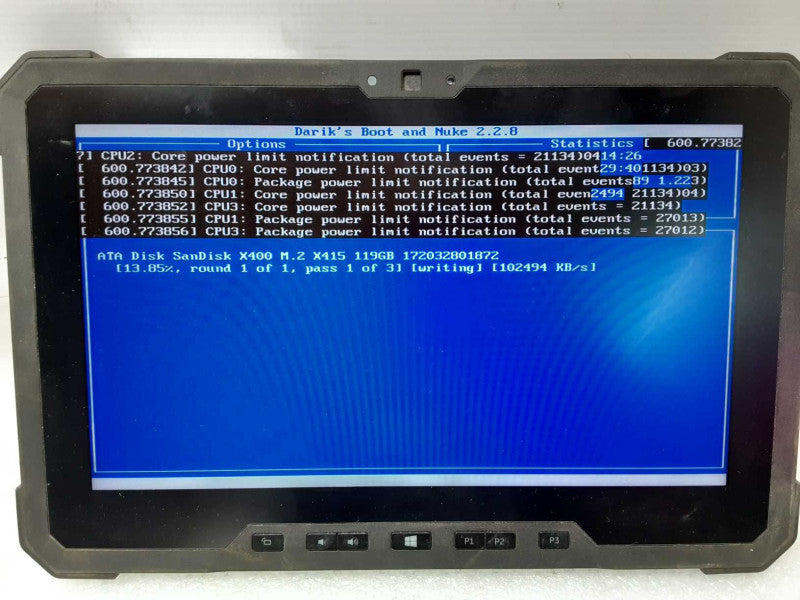 Dell Latitude 12 Rugged Tablet 7202, Core M-5Y71 1.2GHz, 8GB, 120GB SSD _