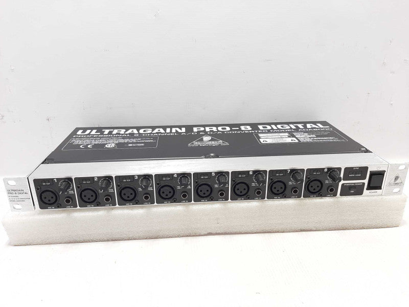 Behringer ADA8000 Ultragain Pro-8 Digital 8 Channel A/D & D/A Converter ~