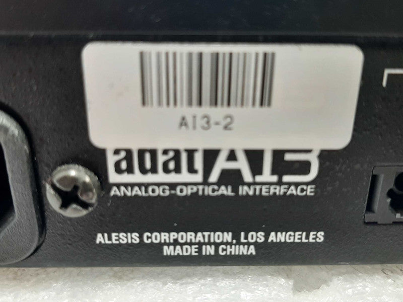 ALESIS AI3 8-CHANNEL ADAT LIGHTPIPE To ANALOG TRS/TS SOUNDCARD EXPANSION ~