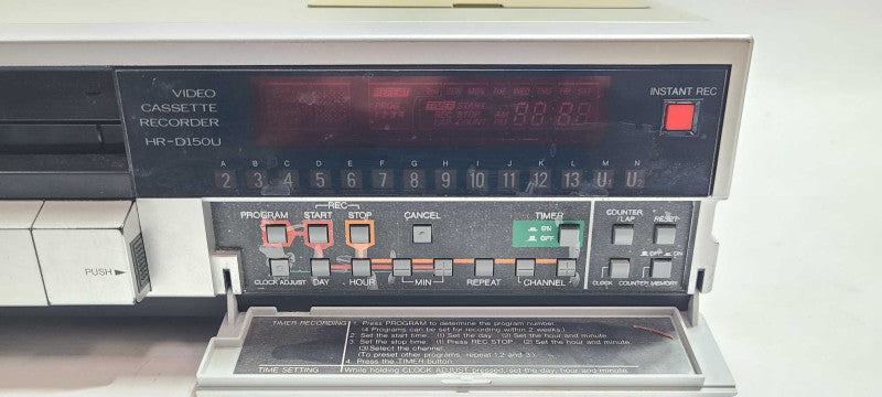 Vintage JVC VCR HR-D150U VHS With Remote Unit $