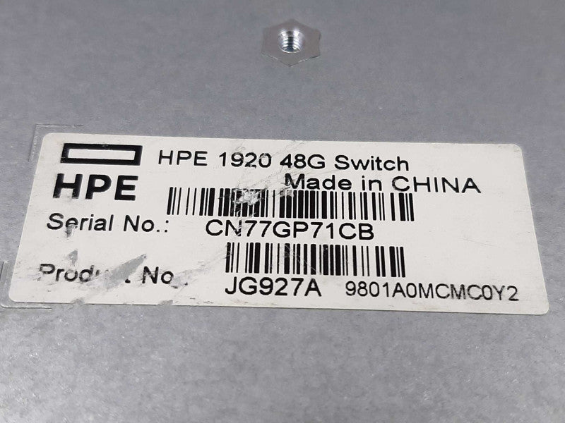 HP ProCurve 1920-48G Managed 48-Port 10/100/1000 Switch - JG927A ~