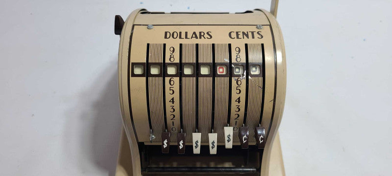 Vintage Paymaster Ribbon Writer Series 8000 Check Writer W/ Key  $